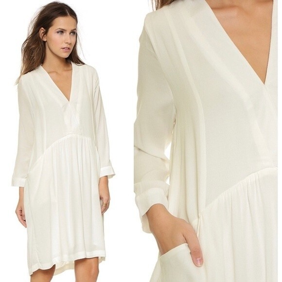 Just Female | Lola Drop Waist Mini Dress White XS - Picture 4 of 13